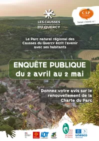 2 avril au 2 mai - Enquête Publique - Renouvellement de la Charte du Parc