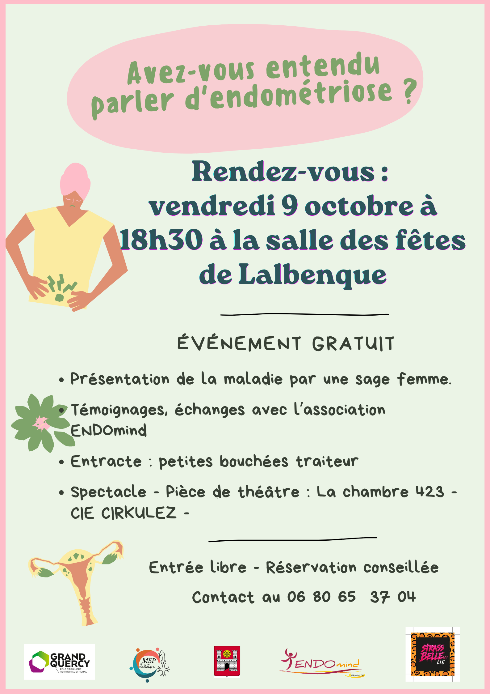 Affiche - Avez-vous entendu parler d'endométriose